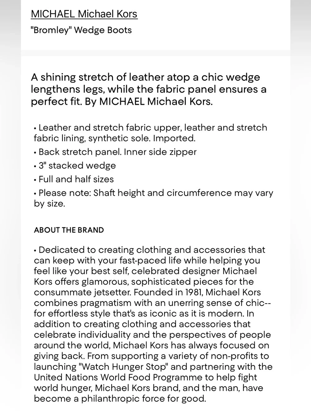 MICHAEL Michael Kors Black Over-the-Knee Wedge Boots
